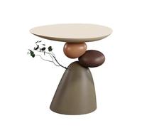 Mesita De Noche con Almacenamiento,Mesa De Té/Gabinete Portátil Y Móvil,con Una Mesa Abierta Y Una Capacidad De Peso De 2 Kg,Adecuada For Espacios(Black)