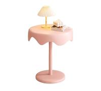 Mesita De Noche con Almacenamiento,Mesa De Té Móvil De Acero Inoxidable,Mesa Grande,Capacidad De Peso De 10 Kg,Adecuado For Espacios Pequeños(Color3)
