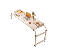 Mesita De Noche con Almacenamiento,Mesa Móvil sobre Cama con Almacenamiento Abierto,con Altura Y Ancho Ajustables,Equipada con Cuatro Ruedas(Color2)