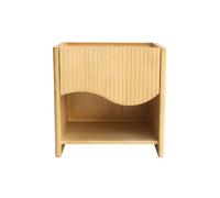 Mesita de noche con cajón en madera maciza de mango NEREA