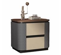 Mesita de Noche con cajones, Ideal para Salones, dormitorios y sofás, con una Mesa Auxiliar con Amplia Capacidad de Almacenamiento(Blue,Small)