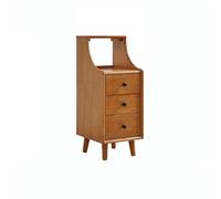 Mesita de noche con cajones y estante, ahorra espacio y es fácil de montar para dormitorios modernos