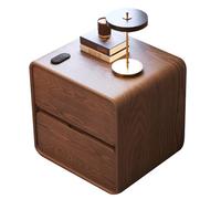 Mesita de Noche con Dos cajones, mesita de Noche, mesita de Noche for Dormitorio, con Gran Espacio de Almacenamiento, Adecuada for dormitorios, pasillos y Salones.(B,35cm(13.77in))