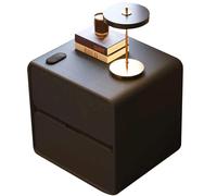 Mesita de Noche con Dos cajones, mesita de Noche, mesita de Noche for Dormitorio, con Gran Espacio de Almacenamiento, Adecuada for dormitorios, pasillos y Salones.(A,45cm(17.71in))