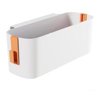 Mesita de noche con ganchos, organizador colgante de gran capacidad para cabecera de litera, bolsa de almacenamiento que ahorra espacio para libros, teléfonos, aperitivos, estante de plástico en