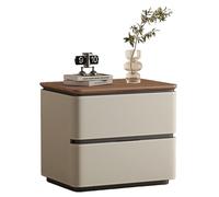 Mesita de Noche contemporánea, Mueble de Almacenamiento Minimalista escandinavo, Mesa Auxiliar para salón, Mueble de Almacenamiento para Dormitorio.(F,50CM(19.7in))