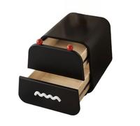 Mesita de noche de almacenamiento, mesa auxiliar de madera con cajones para dormitorio, elegante organizador pequeño para decoración del hogar