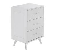 Mesita de noche de almacenamiento moderna de mediados de siglo de Owen