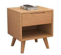 Mesita de Noche de Estilo nórdico de Madera Maciza con cajones, Ideal for el Dormitorio, el salón, el Pasillo, la Oficina y Otros Espacios, B,16cm(6.29in)