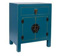 Mesita de noche de madera con 1 cajon y 2 puertas 44,5x32x55h cm