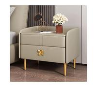 Mesita de noche de madera con cajón, organizador de dormitorio rústico para hombres y mujeres, almacenamiento versátil con soporte para pañuelos y bandeja, muebles de estilo granja