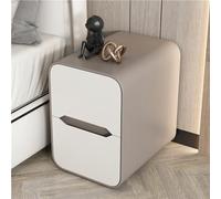 Mesita de noche de madera con cajones deslizantes, no requiere montaje, armario de almacenamiento moderno para dormitorio