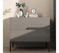 Mesita de Noche de Madera con Tirador de cajón de Cuero Diseño Moderno Multicolor de Gran Capacidad Ideal para la Banda de la Sala de Estar más.
