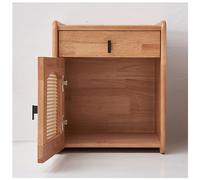 Mesita de noche de madera maciza, armario organizador de dormitorio, mesita auxiliar de sofá, el interruptor de la puerta del armario tiene una diferencia entre izquierda y derecha(Left door,Light bro