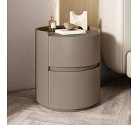 Mesita de noche de madera maciza con cajones de almacenamiento para una organización moderna y minimalista del dormitorio