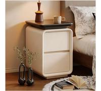 Mesita De Noche De Madera Mesa Auxiliar con 2 Cajones Mesilla De Noche Sencilla Minimalista for Dormitorio,Salón,Mesillas De Noche(C,30 * 40 * 50cm)