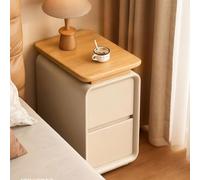 Mesita De Noche De Madera Mesa Auxiliar con 2 Cajones Mesilla De Noche Sencilla Minimalista for Dormitorio,Salón,Mesillas De Noche(A,35 * 40 * 50cm)