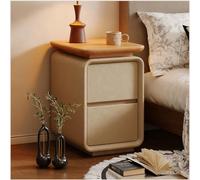 Mesita De Noche De Madera Mesa Auxiliar con 2 Cajones Mesilla De Noche Sencilla Minimalista for Dormitorio,Salón,Mesillas De Noche(B,25 * 40 * 50cm)