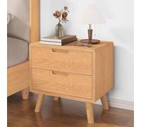 Mesita De Noche De Madera, Mesitas De Noche con Cajón De Almacenamiento, Mesita De Noche Moderna, Mesita De Noche Alta para Dormitorio, Sala De Estar Y Sofá, Oficina(Wood Color,30 * 35 * 50cm)