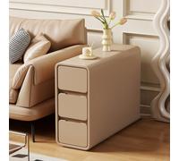 Mesita de noche delgada que ahorra espacio con Ders Ele para sala de estar, diseño de cactus para niños pequeños, color Cachi, 30 x 80 x 60 cm.