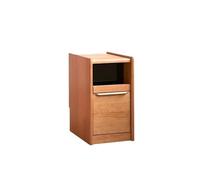 Mesita de noche estrecha de madera maciza, mesita de noche multifuncional para apartamentos pequeños, mesa de almacenamiento de dormitorio de estilo nórdico, elegante decoración del hogar