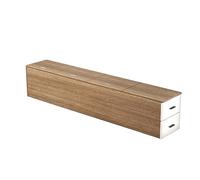 Mesita de noche estrecha que ahorra espacio, elegante solución de almacenamiento para dormitorio, ideal para cabecero de cama (dimensiones: 180 x 40 x 40 cm)