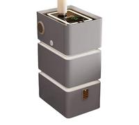 Mesita De Noche Flotante con Estación De Carga, Mesita De Noche Inteligente LED con 3 Cajones, Luces De 3 Colores Ajustables, Mesa Auxiliar Multifuncional para Dormitorio(C,35cm)