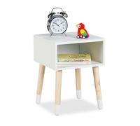 Mesita de noche infantil Cómoda niños Mueble infantil Mesita cabecera abierta