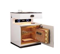 Mesita de noche inteligente con carga inalámbrica, altavoz Bluetooth e iluminación LED