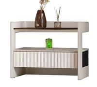 Mesita de noche inteligente con carga inalámbrica y luces de inducción del cuerpo humano, mesita de noche moderna para comodidad de dormitorio