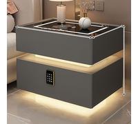 Mesita de noche inteligente montada en la pared con iluminación LED, mesita de noche moderna para decoración del hogar, muebles que ahorran espacio con características inteligentes para dormitorios