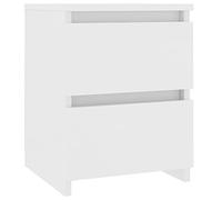 Mesita de Noche, Mesa Auxiliar de Dormitorio Pequeño, Cajón de Cama con 2 Cajones Deslizantes Suaves, Gabinete de Almacenamiento Que Ahorra Espacio para Dormitorio y (1 pcs)