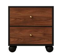 Mesita de Noche Mesa Auxiliarde Noche Mesa Auxiliar Salón con 2de Cajones de Gran Capacidad for Dormitorio, Sala de Estar Mid-Century Moderno Múltiples Colores(50cm(19.68in))