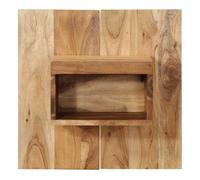 Mesita de noche mesilla de noche - madera maciza de acacia 50x27x50 cm