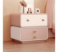 Mesita De Noche Mesita De Noche Mesa Auxiliar Creativa Giratoria Gran Capacidad para Dormitorio Sala De Estar Rosa 17,7 ''