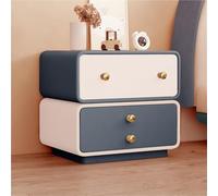 Mesita De Noche Mesita De Noche Mesa Auxiliar Creativa Giratoria Gran Capacidad para Dormitorio Sala De Estar Azul 15,7 ''