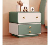 Mesita De Noche Mesita De Noche Mesa Auxiliar Creativa Giratoria Gran Capacidad para Dormitorio Sala De Estar Verde 15,7 ''