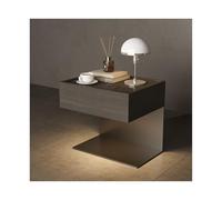 Mesita de noche minimalista moderna - Mesita de noche vacía creativa para dormitorio, elegante mesita de noche, diseño que ahorra espacio, muebles contemporáneos para decoración del hogar