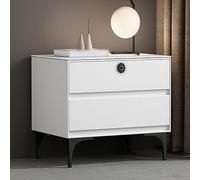 Mesita de noche minimalista para dormitorio moderno, multifuncional y resistente, duradera para una larga vida útil, compatible con bloqueo de huellas dactilares