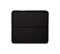 Mesita De Noche Minimalista Yajuer, Mesita De Noche con Funda De Cuero, Mesa Auxiliar con 2 Cajones De Almacenamiento, Mesita De Noche De Madera para Dormitorio, Sala De Estar, Sofá(Black,35*47*40cm)