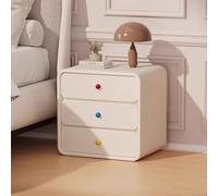 Mesita de noche moderna con 3 cajones y mesita de noche pequeña de almacenamiento para dormitorio y dormitorio