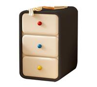Mesita De Noche Moderna, Mesita De Noche Pequeña, Mesa Auxiliar Estrecha con Cajones, Gabinete De Almacenamiento Estrecho, Mesita De Noche De Madera para Espacios Pequeños(Black,25 * 40 * 50cm)