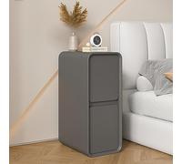Mesita de noche moderna y compacta con cajón, elegante mesita de noche para espacios pequeños, solución de almacenamiento que ahorra espacio, mesa auxiliar (color: C, tamaño: 25 cm)