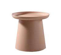 Mesita de noche nizer Nordic redonda mesa auxiliar creativa para dormitorio y balcón, mesa decorativa rosa para exteriores y sala de estar (70 x 36 cm)