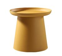 Mesita de noche nizer Nordic redonda mesa de centro creativa mesa auxiliar dormitorio mesa de té al aire libre balcón mesa sala de estar decoración rosa 70 x 36 cm