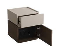 mesita de noche para dormitorio Mesita de noche con caja fuerte oculta, moderna mesita de noche de madera, gabinete de almacenamiento for sala de estar con cerradura de combinación, mesa auxiliar for