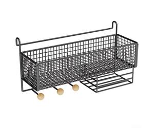 Mesita de noche para literas de dormitorio con diseño diseñado para una rápida recuperación de artículos sin interrumpir el entorno del sueño (negro)