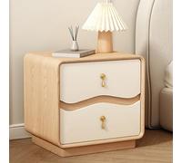 Mesita de noche pequeña de madera maciza con cajón, mesita de noche de madera, armario de almacenamiento, mesitas de noche, no necesita montaje para dormitorio, sofá, oficina