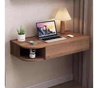 Mesita de noche plegable de madera, mesa auxiliar montada en la pared y estante de almacenamiento para sala de estar, dormitorio, diseño que ahorra espacio