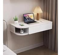 Mesita de noche plegable de madera, mesa auxiliar montada en la pared y estante de almacenamiento para sala de estar, dormitorio, diseño que ahorra espacio